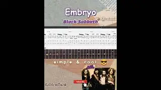 Black Sabbath-Embryo [ Guitar Fingerstyle Tabs | Shorts ]