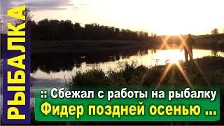 Рыбалка с ночевкой на Фидер поздней осенью ... Форель на фидер