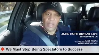 WE MUST STOP BEING SPECTATORS TO SUCCESS