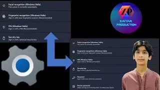How to Enable or Disable Sign-in Options Page in Settings in all Windows in Laptop By Zavyar Yousaf.