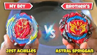 my beyblade vs brother's 