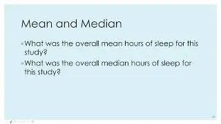 Mean Median and Mode