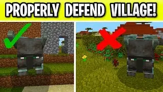 Minecraft 1.14 New Changes To Defending Villages! Walls Vs Sweet Berry Bush