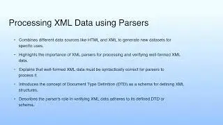 Processing XML Data using Parsers | Cloud Computing XML Basics
