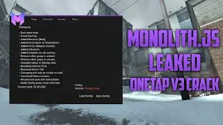 Free monolith.js for onetap v3 crack (free cfg in desc.)
