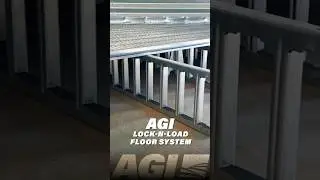AGI's Lock-n-Load Floor System supports up to 100ft of grain depth. 