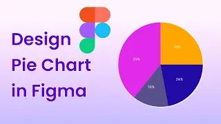 Figma Tutorial For Beginners | How To Make Pie Chart in Figma | Dashboard UI design (4K )