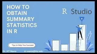 How to obtain summary statistics in R