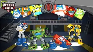 Transformers Rescue Bots: Hero 🤖Volcanoes Mission: Extinguish lava to save civilians!