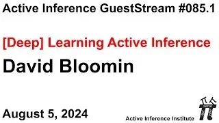 ActInf GuestStream 085.1 ~ David Bloomin: 
