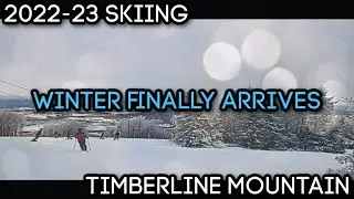 Timberline Mountain - Winter Finally Arrives | Skiing WV 3-9-2023