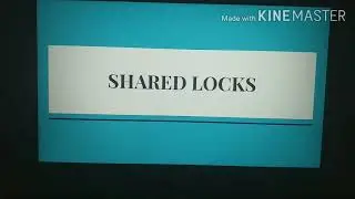 Types of locks in dbms