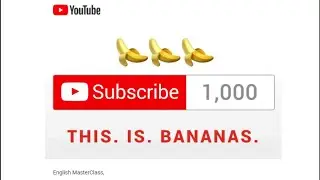 1000+ Subscribers on YouTube 2020 (Thanks To All Subscribers On The Channel)|English MasterClass|