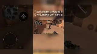 Когда играешь за т,о м16, когда играешь за кт,о калаш 😅 