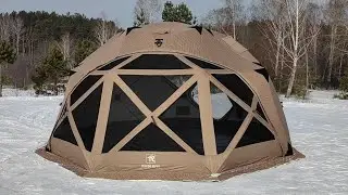 Review of the Yurta 420 Panorama 4-Season Universal Tent in a new sand color.