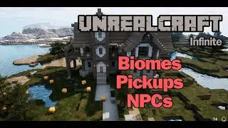 UnrealCraft Infinite - A voxel world in Unreal Engine 5.3  : Biomes, Pickups & NPCs
