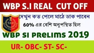 WBP SI PRELIMINARY 2019 Cut off , wbp si cut off