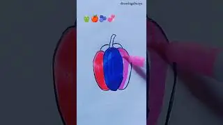 🫑🫐🍎💞satisfying  #shorts #viral #artwork #colurful #painting #trending #shortsfeed