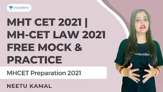 MHT CET 2021 | MH-CET Law 2021 Free Mock & Practice Questions | MHT-CET 2021 | Neetu Kamal | CLAT