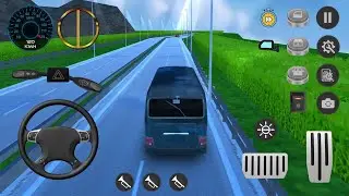 Mini Bus Simulator Van Games - Transport Passengers In The City on Mini Bus - Mobile Gameplay #5