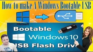 HOW TO MAKE A BOOTABLE WINDOWS 10  USB DRIVE #windows10