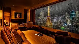 Heavy Rainy Night in Paris - Heavy Rain and Rolling Thunder Sounds
