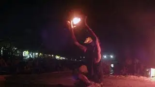 Fire Show Performance at the beach, Koh Phi Phi Don, 2014 december