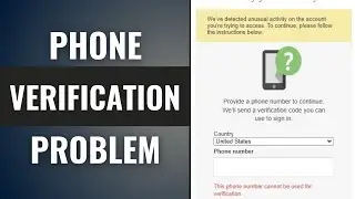 This phone number cannot be used for Verification | Gmail Account | Play Store