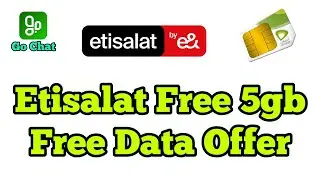 Etisalat prepaid Free 5gb data offer 2025 | Go chat free 5b data for etisalat customers