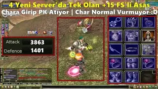 xGodNext | 4 Yeni Server'da Tek Olan +15 FS'li Asas Chara Girip PK Atıyor! | Knight Online