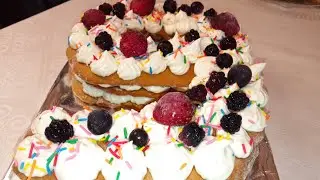 Медовый торт Цифра на день рождение 🎂 Honey cake digit