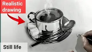 Still life drawing with Graphite pencil / Time lapse
