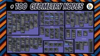 BB Nodes Add-on for Blender - 100 CUSTOM Geometry Nodes