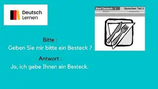 Goethe Certificate A1 Start German 1 Speaking Part 3 Model Set