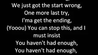 Haven't Had Enough - Marianas Trench (LYRICS)