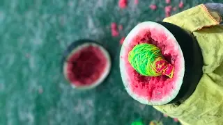 Exploding watermelon challenge