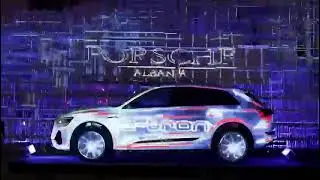 Projeksion mapping per Audi e-tron