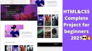 🔴Build Virtual Reality website with Flexbox and CSS Grid | HTML CSS project for beginners 2021