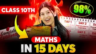Complete Class 10 Maths in 15 Days🔥 Warning⚠️ Don’t ruin Your marks❌