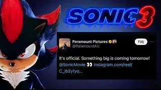 Paramount Confirms Sonic Movie 3 Trailer Is Officially Coming Tomorrow!!