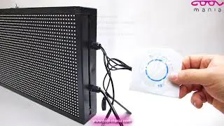 LED WIFI text panel + USB + temperature sensor - color RGB 100 cm x 27 cm (www.cool-mania.com)