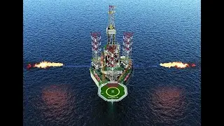Offshore Drilling Rig Animation | Offshore Animation