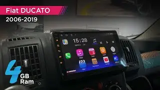 Fiat Ducato Karavan için 4 GB RAM QLED Ekran Kablosuz Carplay Android Multimedya Navigasyon