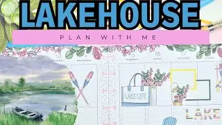 PLAN WITH ME | LAKEHOUSE SPREAD | CHECKLIST HAPPY PLANNER