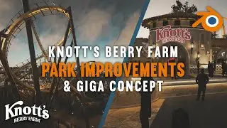 The FUTURE of KNOTT'S Berry Farm! | Blender Animation | Escape Designs