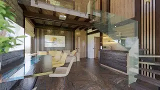 Интерьер фахверка В2