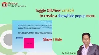 QlikView Tutorial | Toggle QlikView variable to create a show/hide popup menu