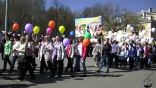 1 Мая 2016.  Работники культуры. Демонстрация в Озерске