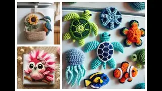 Cute refrigerator magnet knitted with wool (share ideas)#design #crochet #knitting