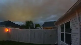 Hurricane Helene skies time lapse from The Villages, Florida.